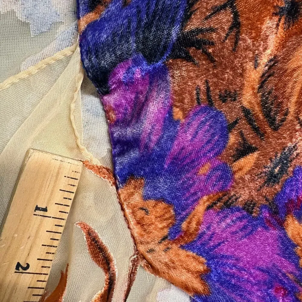 Woven Heart Vibrant Floral Kimono Cardigan One‎ Size Flowy Draped Boho Style - Picture 10 of 16